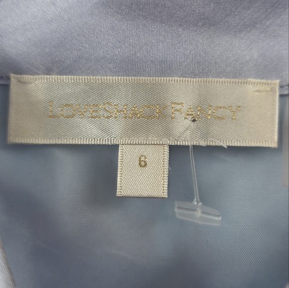 Love Shack Fancy Ola Mini Dress Morning Cappuccino Floral Size 6 - Picture 3 of 7